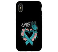 In September We Wear Teal Ovarian Cancer Awareness Custodia per iPhone X/XS