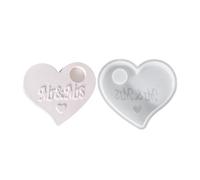 in silicone a forma di cuore, per stampaggio antiaderenti riutilizzabili per artigianato - Forniture in silicone per fabbricazione di sapone, forme per feste e creazioni artistiche, uso Q
