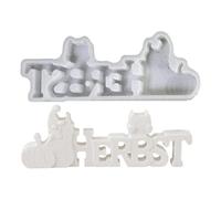 In Silicone Autunno Per Candele - In Resina Con E Facile Rilascio,Lettere Autunno per Fusione in Silicone,Per Artigianato Decorativo Festival Sapone Aromatico