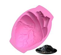 in silicone di Halloween - Stampo per il cuore umano di Halloween | Stampo per il cuore | Grande umano 3D HEârt Chocolate Môlds | decorazioni torta riutilizzabili | Strumento di cottura