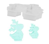 in Silicone Natale | Stampo Renna | Espressioni Carine per Dolci Caramelle Sapone Lavoretti Festivi | Centrotavola Decorazioni per la Casa
