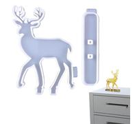 in silicone natalizi, 14 x 3 cm, per creare caramelle con renna, decorazione per dolci festivi, decorazione per la forma, ideale per cucina, dessert, feste, decorazione da tavolo per feste