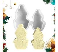 in silicone natalizi - Stampo per colata a doppio strato, decorazioni natalizie in resina | Stampo creativo per artigianato in gesso e argilla, strumento per creare ornamenti fai da te, per pro