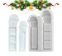 in silicone natalizio Design Babbo Natale | per cioccolato Natale | Stampo per il riempimento di torte di sapone per decorare caramelle per le vacanze