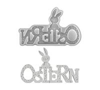 In Silicone Pasquali, Processo Di Pulizia Facile, 18,8x11,6x2,16 Cm, Stampo In Silicone Pasquale, Per Colata, Divertenti Disegni Di Coniglietti E Lettere, Per Un Facile Rilascio E Un Uso