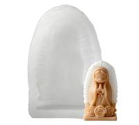 in silicone per a forma di ragazza che prega, strumenti per modellare statuette di angelo, in silicone per realizzare , per sapone, gesso, fondente, argilla, cioccolato