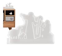 in silicone per artigianato - Statuetta di Gesù per la decorazione della casa - per candele, sapone e resina | per intonaco cemento argilla cioccolato decorazione mensola sala da pranzo