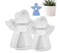 in silicone per candele a forma di angeli,stampo in silicone per angeli - per candele a rilascio facile,Simpatici per 3D per compleanno, Capodanno, Natale