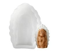 in silicone per candele a forma di ragazza che prega, strumenti per modellare statuette di angelo, in silicone per candele, per cera, sapone, gesso, caramelle, cioccolato, argilla, fai