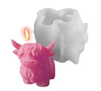 in silicone per candele, stampo 3D in silicone a forma di delle Highland - Farm Animal Casting Craft ornamento decorativo per gioielli, casa, hobbisti, fan, portachiavi, decorazione per