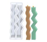 in silicone per candele | Stampo a forma di colonna a onda lunga | Stampo per sapone a rilascio facile | per candele profumate, sapone, , decorazione domestica in resina colata per vacanze
