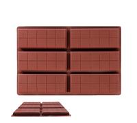 In Silicone Per Cioccolato,Stampo per Cioccolatini in Silicone con 6 Scomparti | Stampo Antiaderente E Resistente Al Calore Per Artigianato Caramelle Dolci Festività Pasticcini