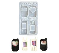 in silicone per ciondolo per resina,Stampo in silicone per pendenti decorativi per colata di resina epossidica - Forniture per artigianato fai-da-te in epossidica, per portachiavi, ornamenti, c