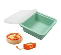 in silicone per congelatore, 500 ml, facile rilascio con coperchio, in silicone per la preparazione dei pasti e congelatore, per casa, cucina, appartamento, ristorante, picnic all'aperto