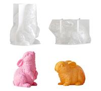 in Silicone per Conigli Pasquali | Stampo 3D per Candele Pasquali a Forma di Coniglio | Stampo Per Gesso | Per Decorazioni Casa Gesso Sapone Feste Party Famiglia Amici Appassionati Fai Da Te