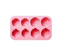In Silicone Per Dolci,A 8 Cavità Riutilizzabili A Rosa Per Artigianato | In Silicone Per Torte E Da Forno - Per Cupcake Muffin Sapone Compleanno San Festa