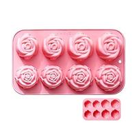 In Silicone Per Dolci - Stampo A Rosa Riutilizzabile Con Distacco Facile - Per In Silicone E Teglia Per Dolci - Per Cupcake Muffin Sapone Compleanno San Festa