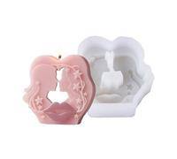 In Silicone Per ,Forma Di Stampaggio Per Coppia | In Silicone Per Hobby Creativi E Decorazioni Romantiche, Per Stampaggio Di Aromaterapia, Cioccolato E Gesso