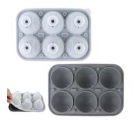 In Silicone Per Ghiaccio Da Freezer | Baseball 6 Scomparti Riutilizzabile Facile Estrazione - Stampo Per Sfere Di Ghiaccio | Adatto A Caffè Whiskey Birra Festa Del Papà Party E Picnic