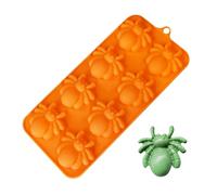 In Silicone Per Halloween | Stampo per Caramelle con Ragno Scopa e,Stampo in Silicone Antiaderente per Dolci Cioccolato Resina Cera Cupcake
