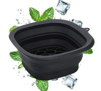 in silicone per il viso - 25,6 x 24 x 11,4 cm - Vasca per il viso - Vasca per il viso in silicone pieghevole per acqua fredda, per casa, dormitorio, campeggio, camper, centro benessere, per