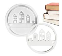 in silicone per la casa per resina epossidica - Stampo per fusione a forma di cuore con anello rotondo, vassoio flessibile per stampaggio antiaderente, forma artigianale fai-da-te trasparente,