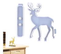 In Silicone Per Natale, Silicone per Torte con Forma Cervo, Formine Carine Con Base Per Sapone Dolci Decorazioni Festive Casa Tavola