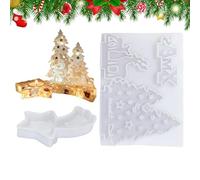 In Silicone Per Resina Natale | Alimenti A Rilascio Facile Per Casting - Modelli Di Casting Natale | Per Cera Gesso DIY Decorazioni Aromaterapia