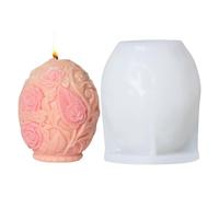 in silicone per uova di Pasqua - Colata in resina 3D, rilascio facile, riutilizzabile, adatto ai principianti, stampo ín gesso per uova di candela | Stampo ìn silicone fai-da-te, mousse ṕer tor