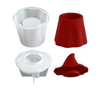 in Silicone per Vasetti Fantasma - Stampo in Silicone per Contenitore Caramelle con Coperchio,Stampo In Per Barattoli Resina Portacandele Decorazioni Halloween Organizzatori Gioielli