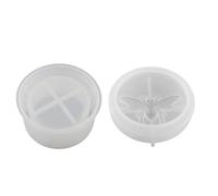 in silicone per vasetti | in silicone per colata di resina - Stampo in resina epossidica con coperchio per conservare perline gioielli, portacandele, contenitore per caramelle