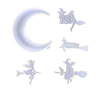 in silicone riutilizzabili fai da te luna e di Halloween | Stampo in silicone per gli amici appassionati di fai da te amanti del fai da te adesivi da parete a specchio gioielli
