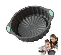 In Silicone Rotondo Antiaderente - Torta Scanalata Muffa Per La Cottura | Torte Arrotondate Vassoio Padella - Baking Coking | Pannatura Da Forno A Stampo Per Torta - Non Tossico E