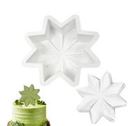 In Silicone - Stampo A Stella Ottagonale Di Natale, Strumento Di Casting Artigianato Non Bastone | Comode Di Casting Ornamentali | Per Sapone Jelly Pudding Dessert Muffin Candy Ornamento