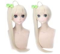 In solitudine dove siamo almeno da soli Kasugano Sora Parrucche Cosplay per donna Coda di cavallo lunga 80 cm Clip artiglio beige beige Clip artiglio