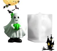 in spezia in resina in resina per artigianato di Halloween, forniture a tema per le vacanze con e forme fantasma, decorazioni per feste per sapone, progetti di gesso,