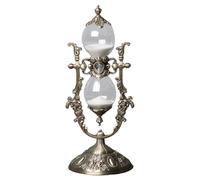 in stile retrò, timer decorativo con sabbia, 15 minuti, strumento di temporizzazione accurato per soggiorno, studio, bar, orologio da tavolo con sabbia ornamento