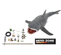 IN STOCK NECA - The Game Of Jaws 50th Anniversary Jaws 12" Head To Tail Action F
