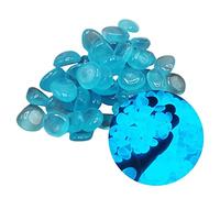 In Stones Decor Glow 300 pezzi acquari chiari le pietre scure per la decorazione della casa del giardino, cristallo blu (Lake Blue, taglia unica)