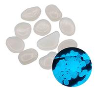In Stones Decor Glow 300 pezzi acquari chiari le pietre scure per la decorazione della casa del giardino, cristallo blu (bianco, taglia unica)