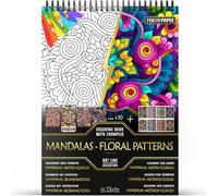 In Textu Libro da Colorare per Adulti Mandalas Motivi Floreali, 200 g/m²