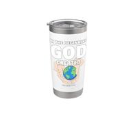 In The Beginning GOD Created - Christian Creation Genesis Bicchiere termico in acciaio inox doppia parete