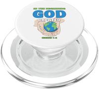 In The Beginning GOD Created - Christian Creation Genesis PopSockets PopGrip per MagSafe