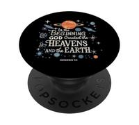 In the Beginning God Created Heavens - Genesis 1:1 Gift Idea PopSockets PopGrip Adesivo