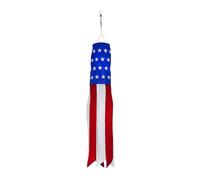 In the Breeze 5034 Patriotic Hanging Windsock D?cor 18-Inches Stars and Stripes