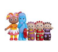 In The Night Garden Set di figurine tra cui Igglepiggle, Upsy Daisy e Tombliboos. Programma TV Cbeebies. Giocattoli per bambini dai 18 anni in su. Include 5 statuette.