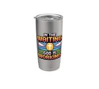 In The Waiting God Is Working Bicchiere termico in acciaio inox doppia parete