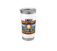 In The Waiting God Is Working Bicchiere termico in acciaio inox doppia parete