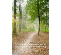 In the way of righteousness is life, and in its pathway there is no death. Proverbs 12:28 - Daily Journal