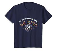 in Un Mondo in Cui puoi Essere Qualsiasi Cosa Sii Gentile Maglietta, Bambini, Navy, 4 Anni
